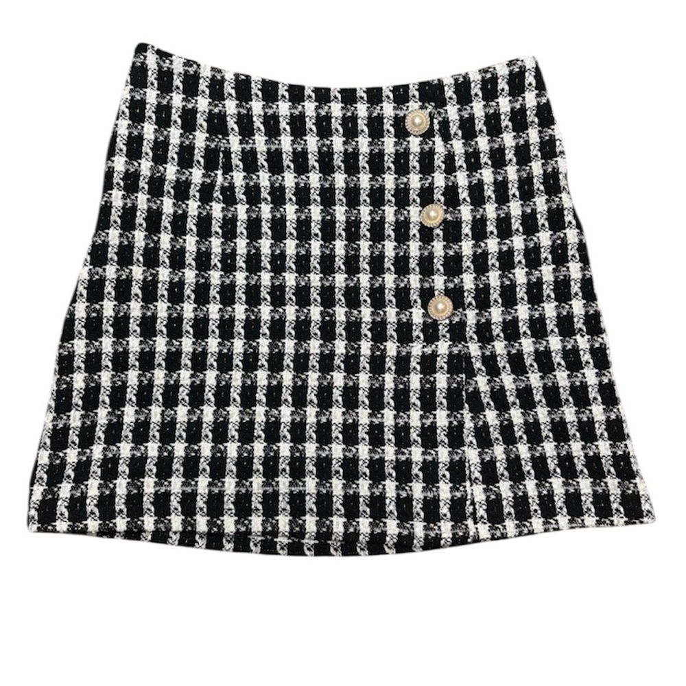 SHEIN Black and White Mini Skirt